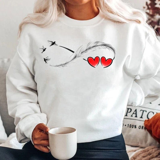 Bluza din bumbac 100% Infinit