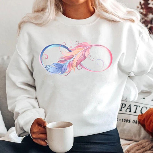 Bluza din bumbac 100% Infinit