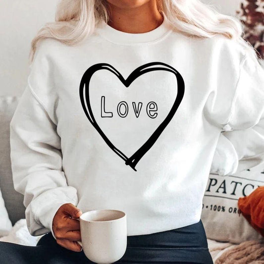 Bluza din bumbac 100% Black Love
