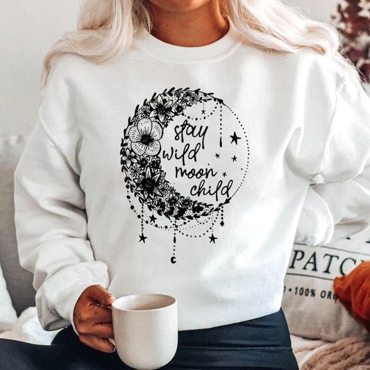 Bluza din bumbac 100% Stay Wild