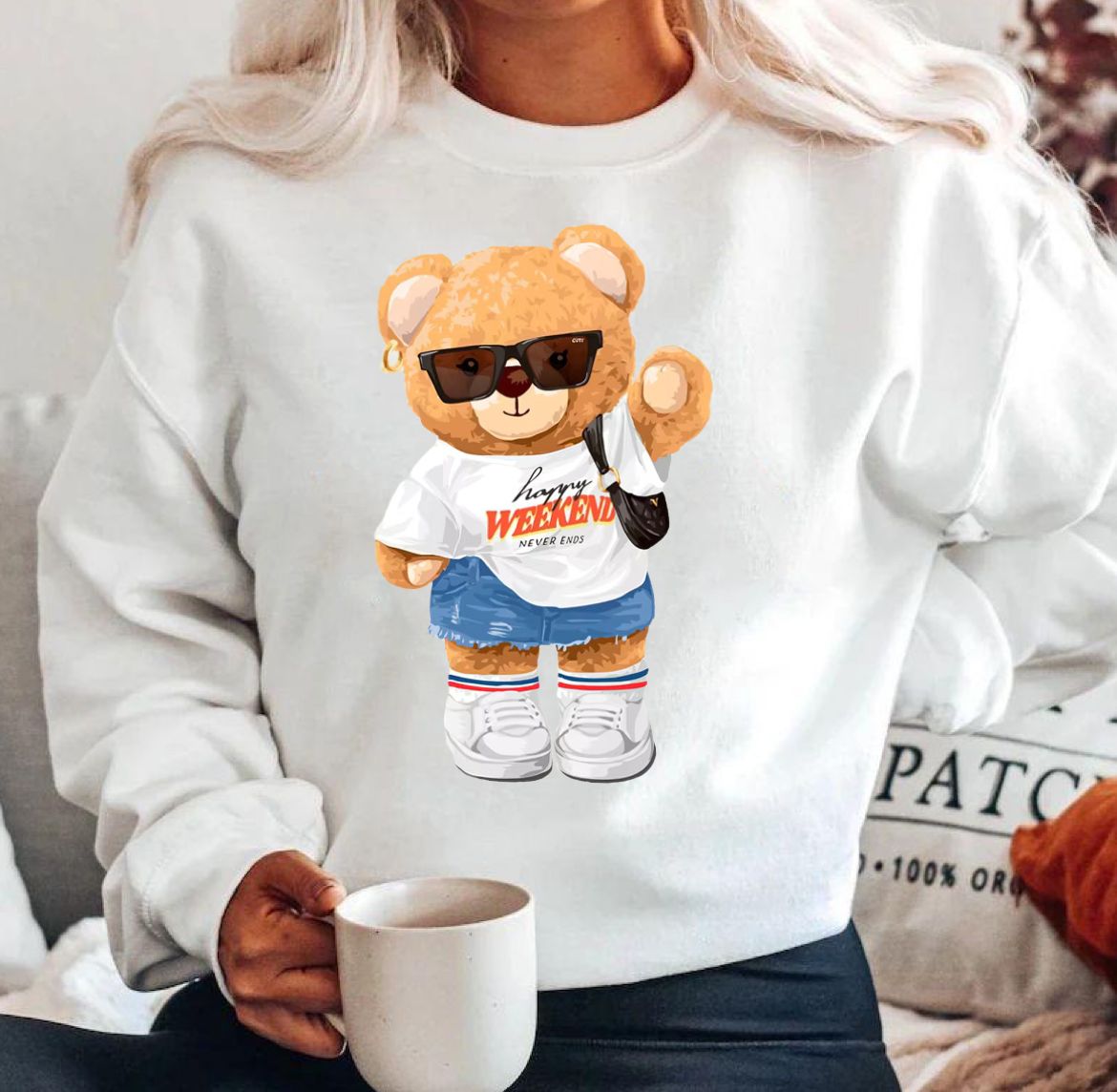 Bluza din bumbac 100% Style bear