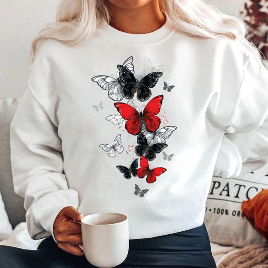 Bluza din bumbac 100% 5 butterflies