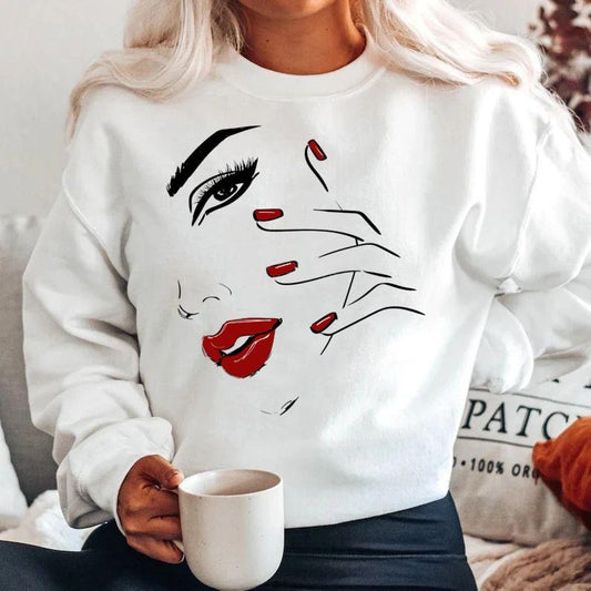 Bluza din bumbac 100% Cute face