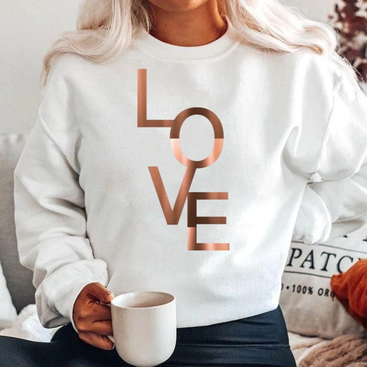 Bluza din bumbac 100% LOVE