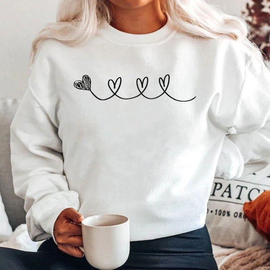 Bluza din bumbac 100% 4 Inimi