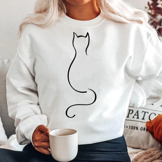 Bluza din bumbac 100% Cat