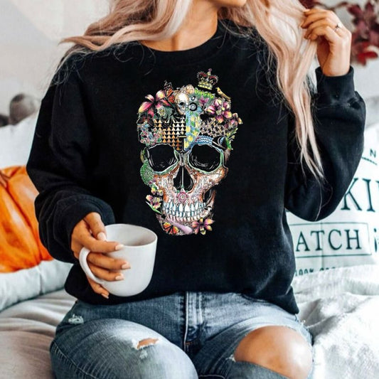 Bluza din bumbac 100% Craniu