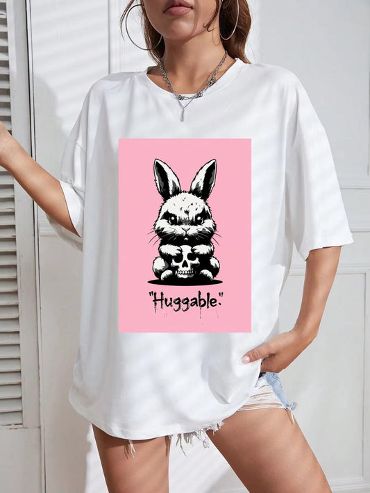 Tricou Oversize din bumbac 100% Huggable