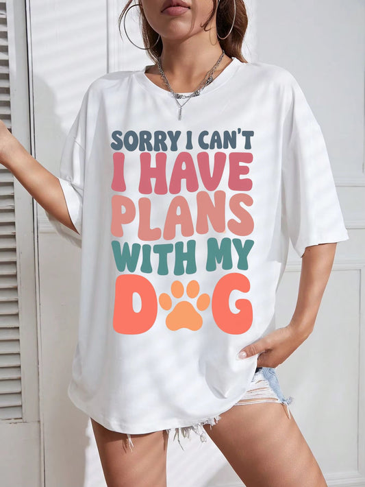 Tricou Oversize din bumbac 100% Plans