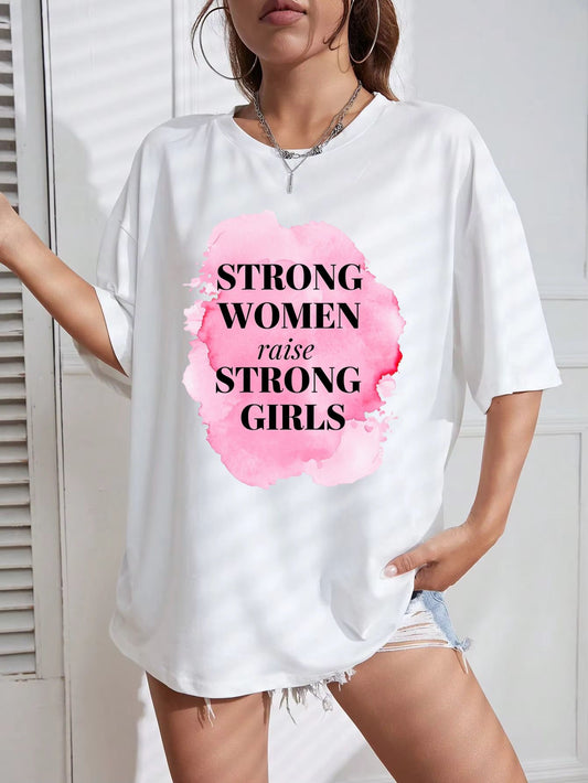 Tricou Oversize din bumbac 100% Strong