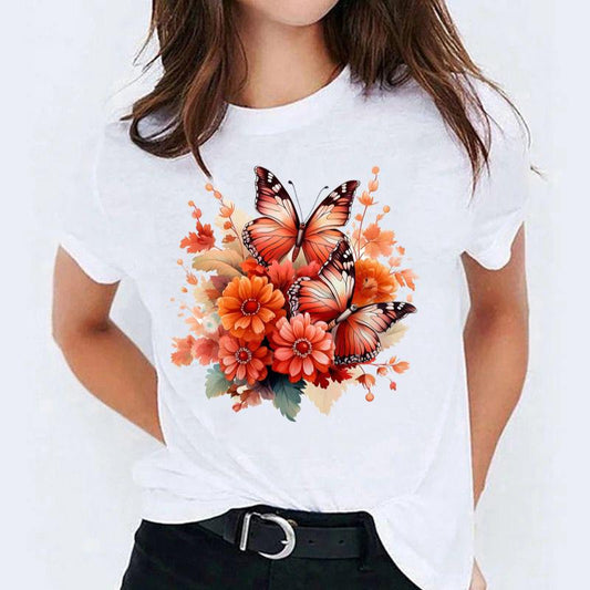 Tricou Orange Butterfly