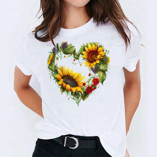 Tricou Heart Flowers