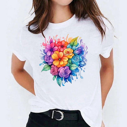 Tricou Color Flowers 2