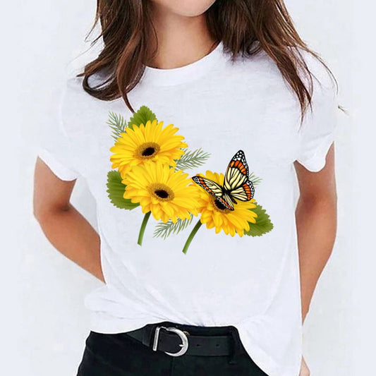 Tricou 3 Yellow Butterflies