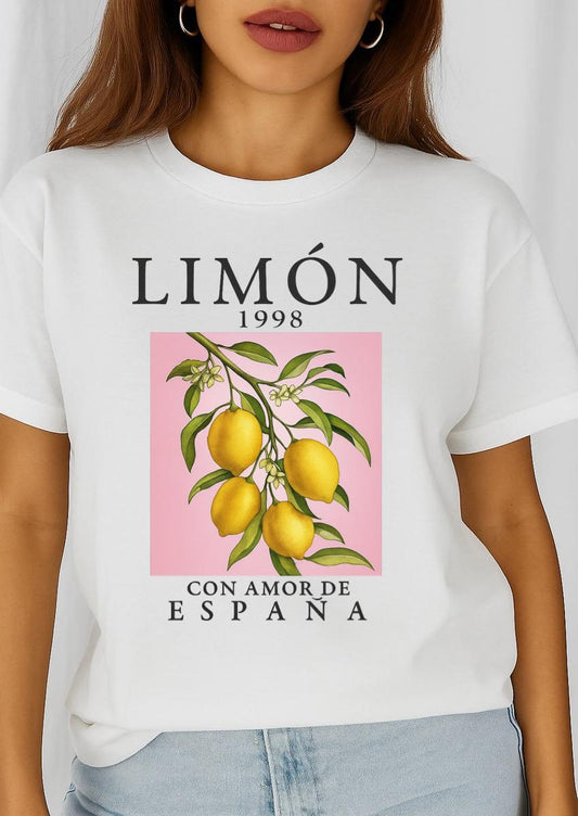Tricou dama din bumbac 100% Limon