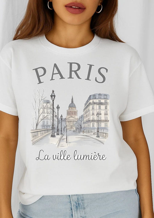 Tricou dama din bumbac 100% Paris