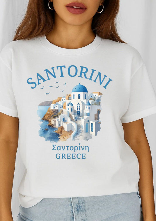 Tricou dama din bumbac 100% Santorini