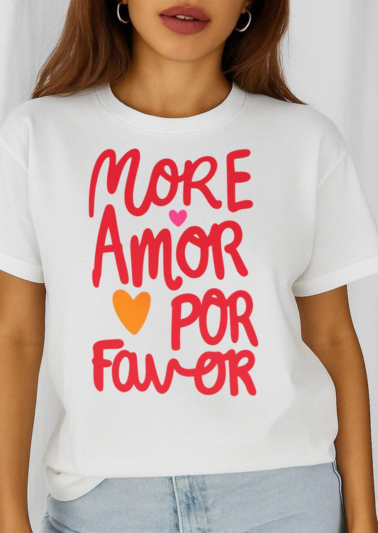 Tricou dama din bumbac 100% More Amor