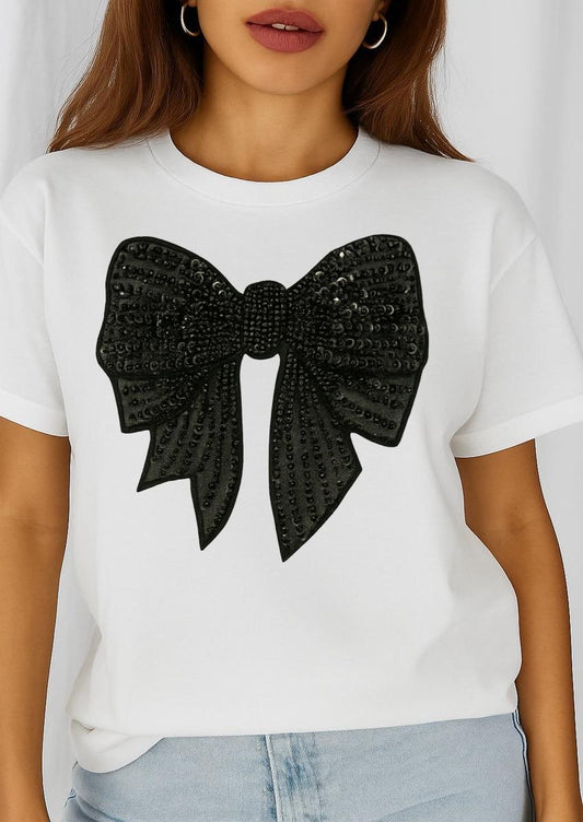 Tricou dama din bumbac 100% Fundita Neagra