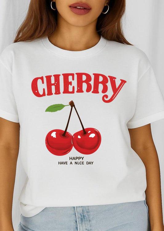 Tricou dama din bumbac 100% Cherry
