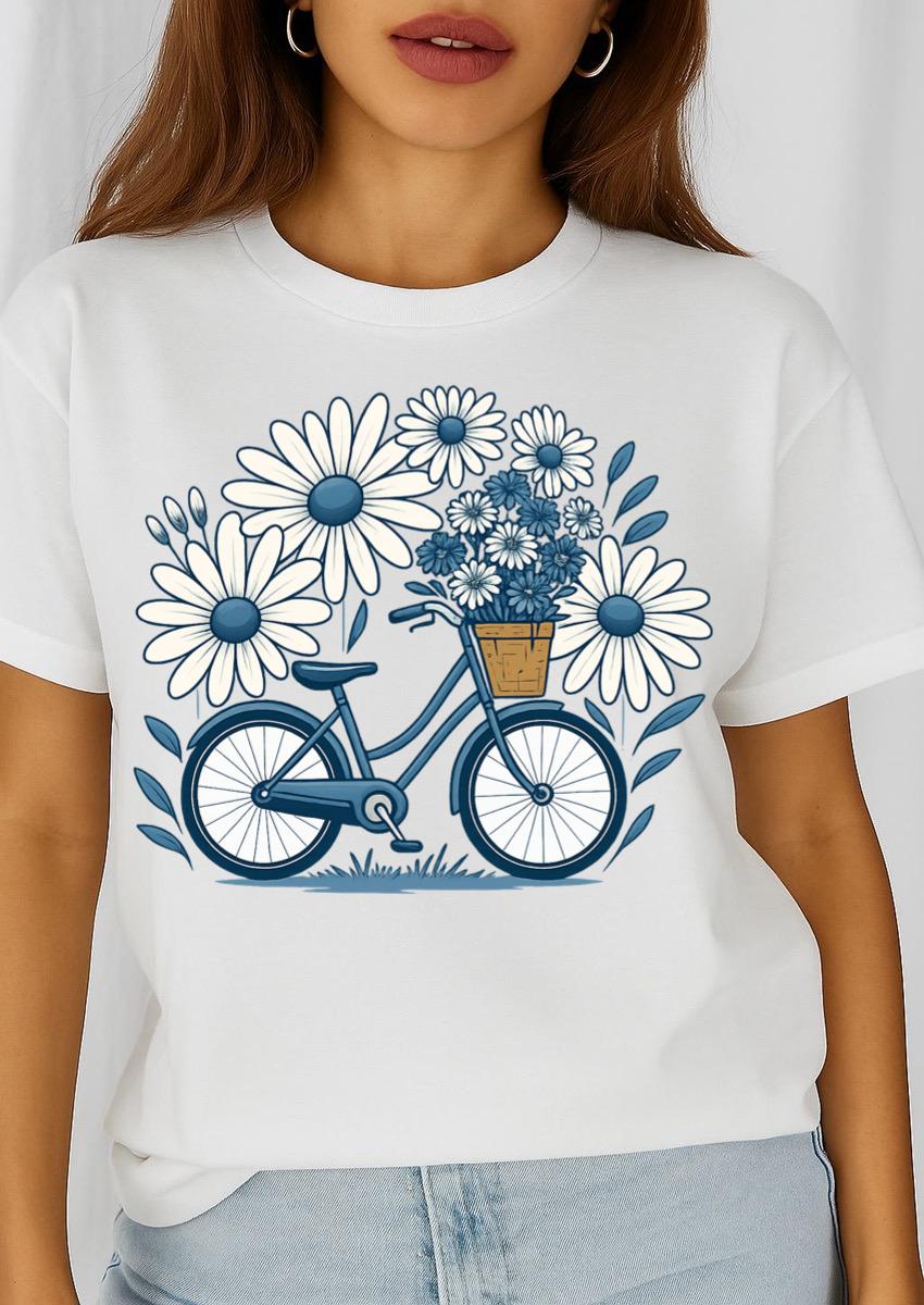 Tricou Bicicleta Flori 3
