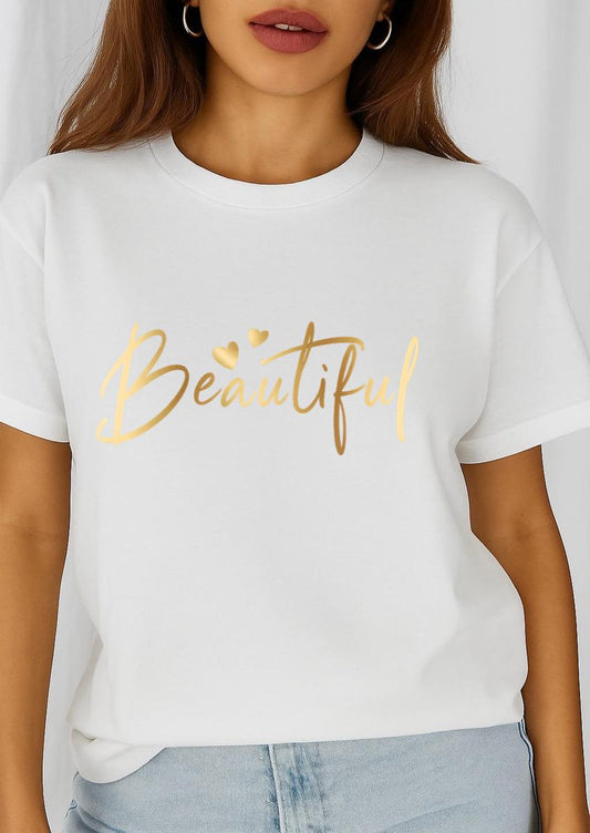 Tricou dama din bumbac 100% Biutiful
