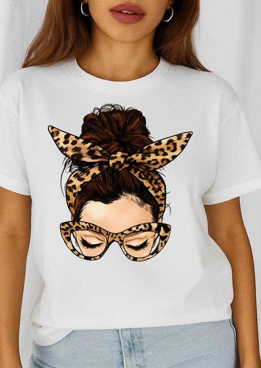 Tricou dama din bumbac 100% Animal Print