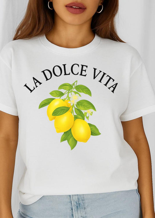 Tricou dama din bumbac 100% La dolce vita 2