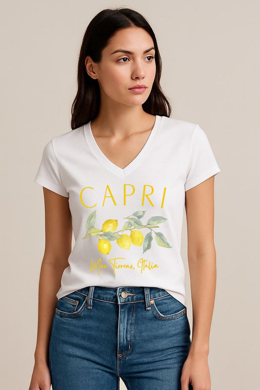 Tricou dama anchior din bumbac 100% Capri