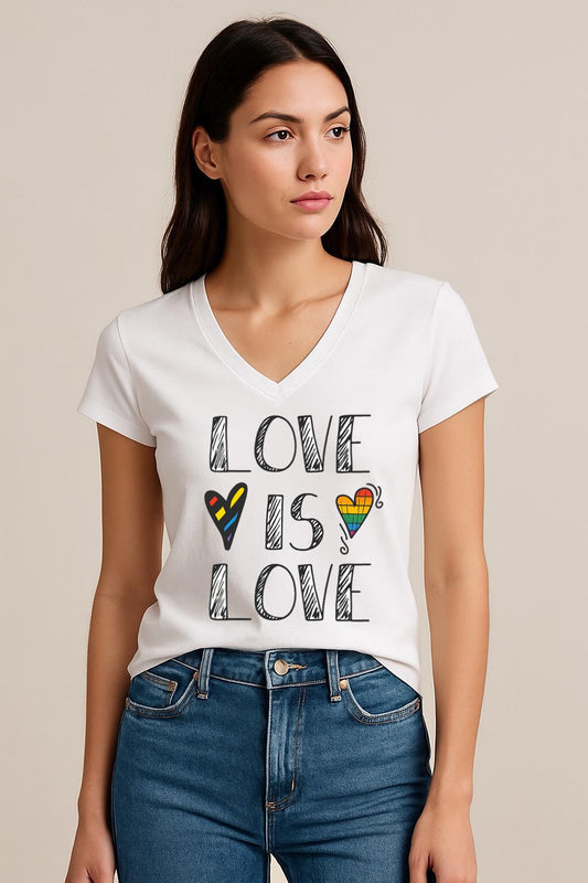 Tricou dama anchior din bumbac 100% Love is love