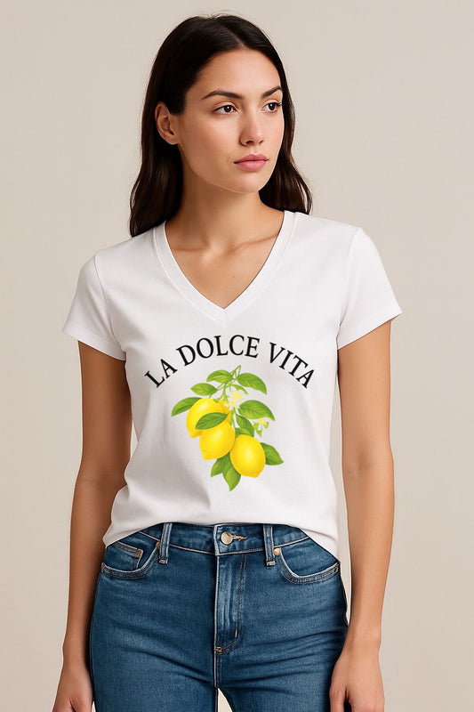 Tricou dama anchior din bumbac 100% La dolce vita