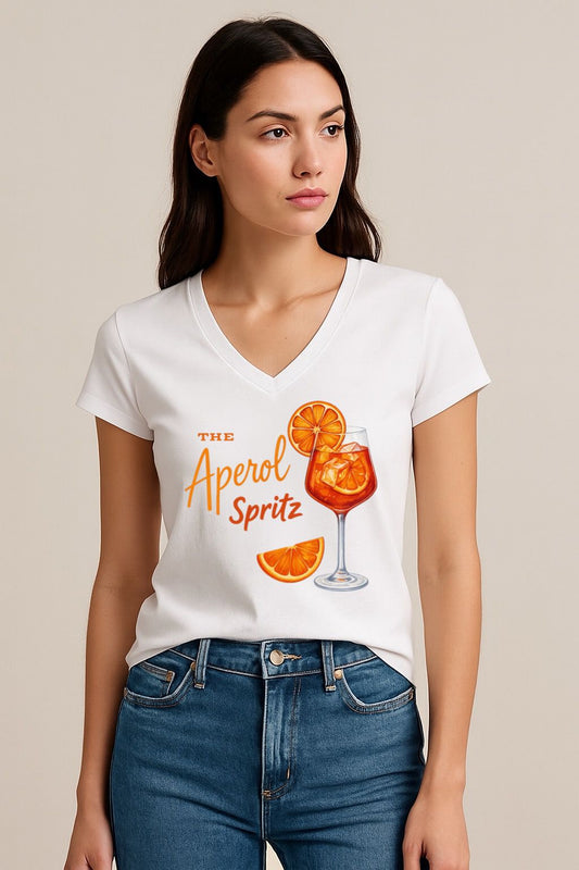 Tricou dama anchior din bumbac 100% Aperol spritz