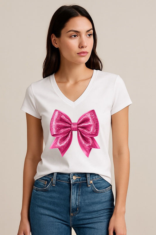Tricou dama anchior din bumbac 100% Fundita roz