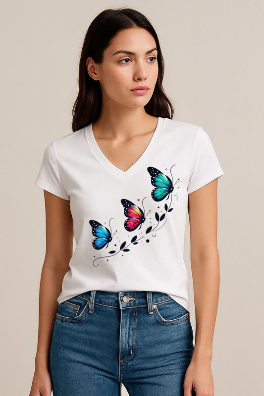 Tricou Anchior 3 fluturi color 2