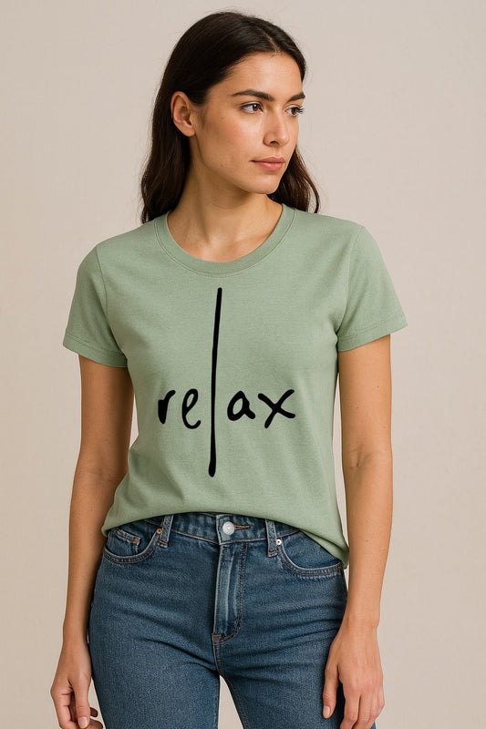 Tricou Verde salvie Relax