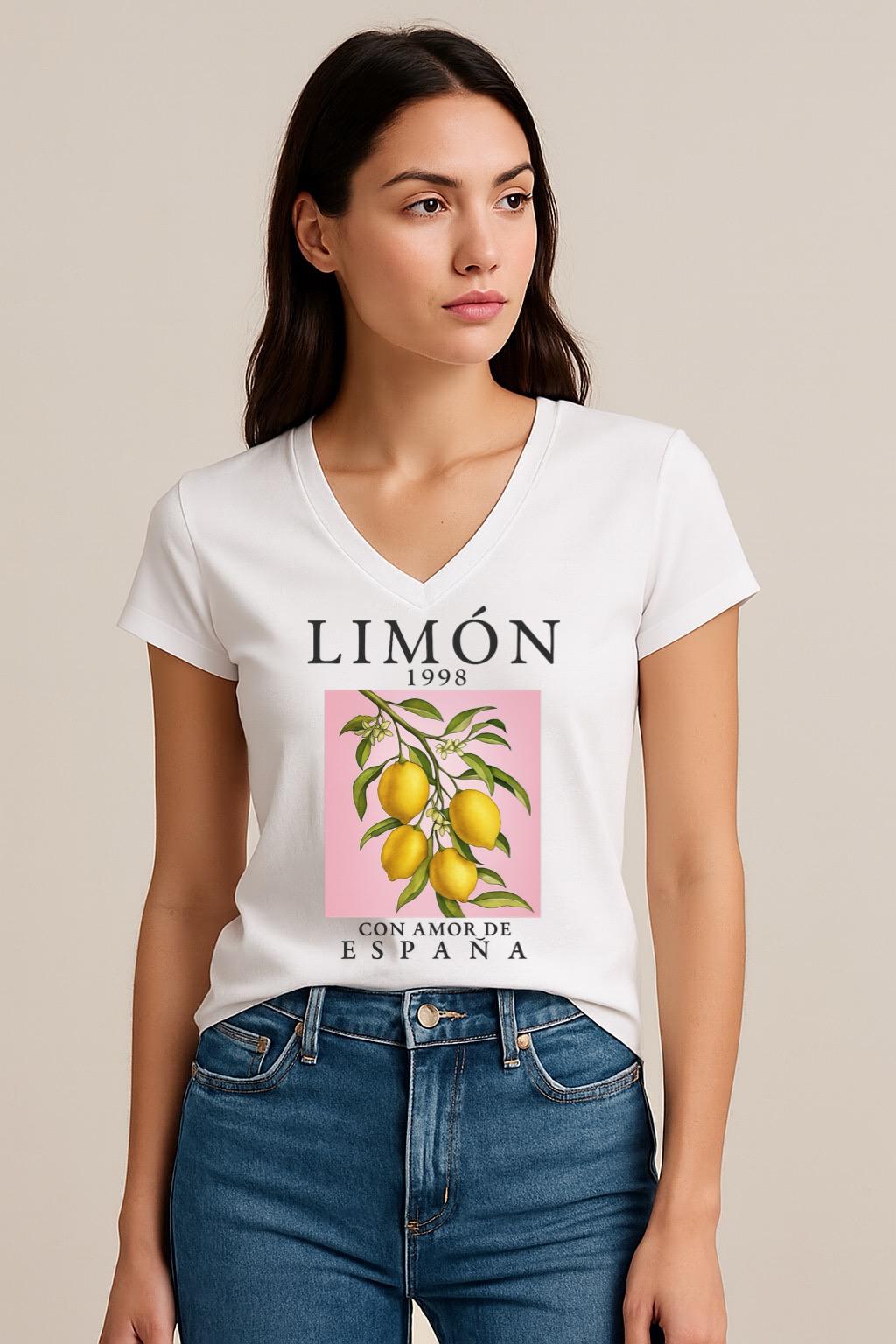 Tricou dama anchior din bumbac 100% Limon