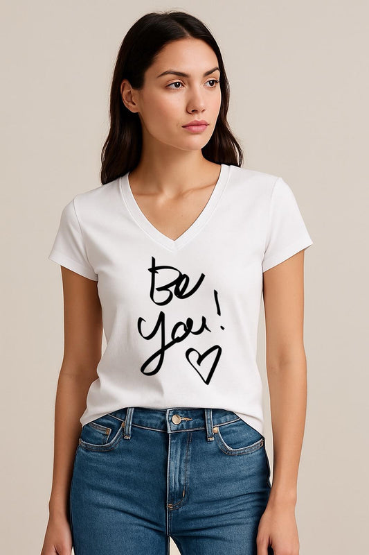 Tricou dama anchior din bumbac 100% Be you!