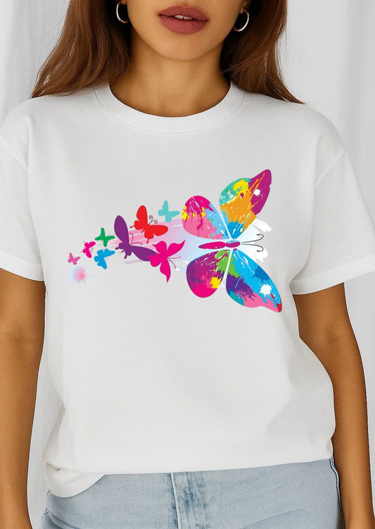 Tricou dama din bumbac 100% Nice Butterfly