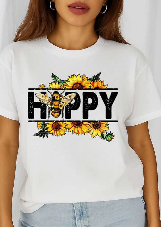 Tricou dama din bumbac 100% Happy