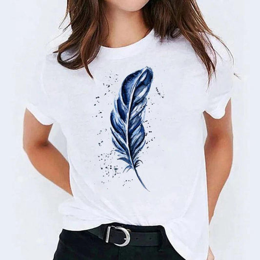 Tricou dama din bumbac 100% Watercolor - Lichidare stoc