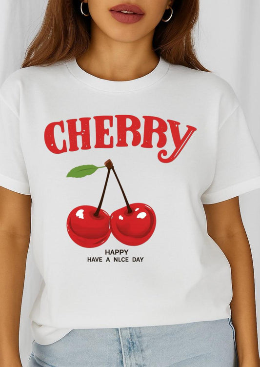 Tricou dama din bumbac 100% Cherry