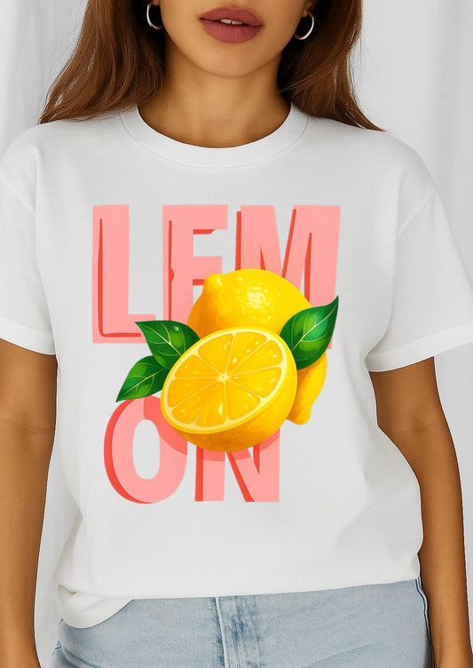 Tricou dama din bumbac 100% Lemon