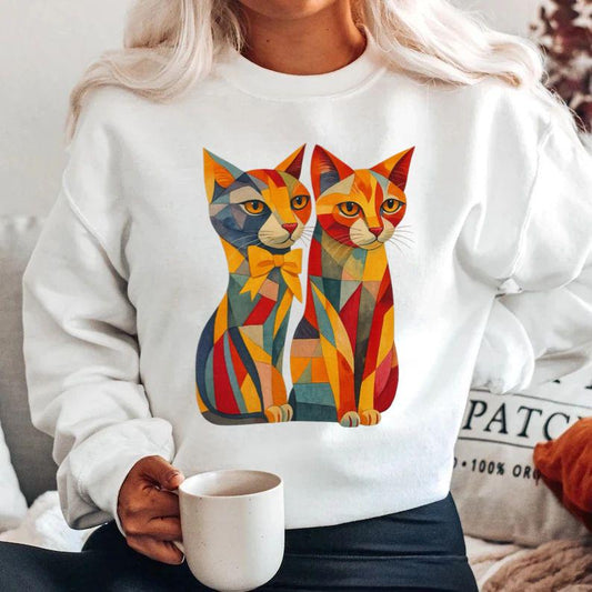 Bluza din bumbac 100% 2 Pisici