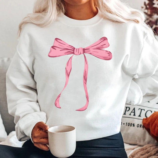 Bluza din bumbac 100% Fundita roz
