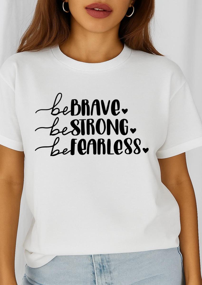 Tricou dama din bumbac 100% Brave