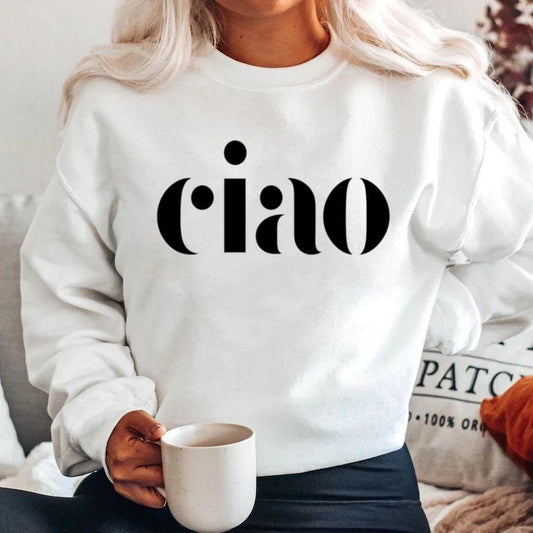 Bluza alba din bumbac 100% Ciao
