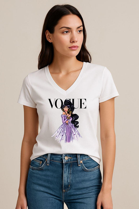 Tricou dama anchior din bumbac 100% Mov fashion