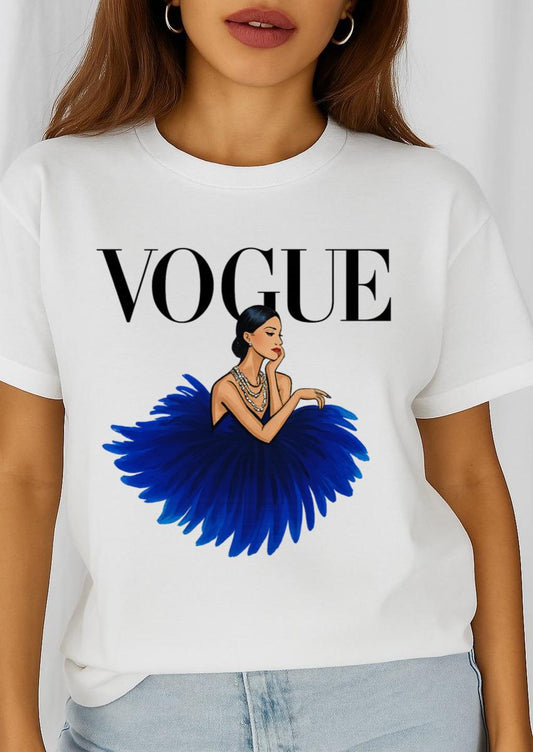 Tricou dama din bumbac 100% Blue fashion