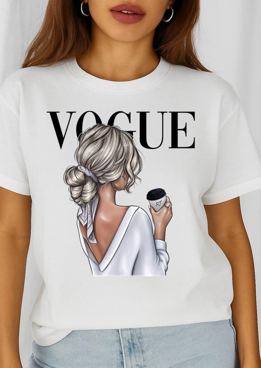 Tricou dama din bumbac 100% Coffee style
