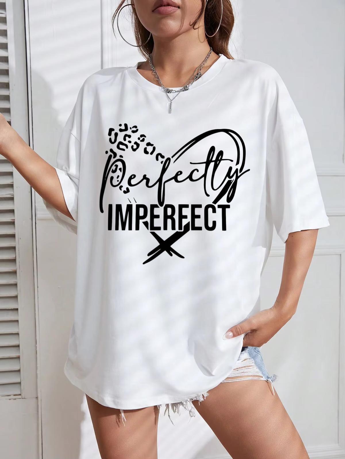 Tricou Oversize din bumbac 100% Imperfect